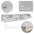Rack Suspenso para TV até 80 Polegadas 218 cm 2 Portas Branco Stella Madesa