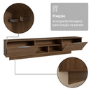 Rack Suspenso para TV até 80 Polegadas 218 cm 2 Portas Rustic Stella Madesa