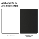 Rack para TV até 80 Polegadas 218 cm 2 Portas Branco/Preto Agata Madesa