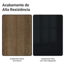 Rack para TV até 80 Polegadas 218 cm 2 Portas Rustic/Preto Lux Madesa