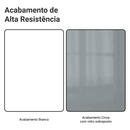 Rack para TV até 80 Polegadas 218 cm 2 Portas Branco/Cinza Lux Madesa