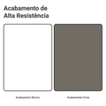 Rack Suspenso para TV até 80 Polegadas 218 cm 2 Portas Branco/Cinza Vik Madesa