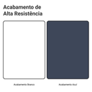 Rack Suspenso para TV até 80 Polegadas 218 cm 2 Portas Branco/Azul Vik Madesa