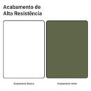 Rack Suspenso para TV até 80 Polegadas 218 cm 2 Portas Branco/Verde Vik Madesa