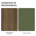 Rack para TV até 80 Polegadas 218 cm 2 Portas Rustic/Verde Vik Madesa