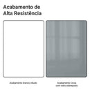 Balcão de Cozinha 40 cm 1 Porta (Sem Tampo) Branco/Cinza Lux Madesa