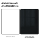 Balcão de Canto 1 Porta Branco/Preto Lux Madesa