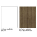 Paneleiro Madesa Fit 2 Portas Branco/Rustic