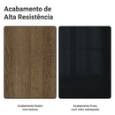 Paneleiro 60 cm 3 Portas Rustic/Preto Lux Madesa