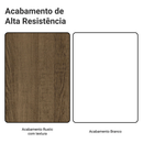 Armário de Cozinha Completa 305 cm Rustic/Branco Lille Madesa 01