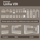Armário de Cozinha Completa 270 cm Branco/Crema Vik Madesa 05