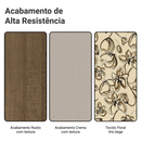 Conjunto Sala de Jantar Lucena Mesa Tampo de Madeira 6 Cadeiras Rustic/Crema/Lírio Bege Madesa
