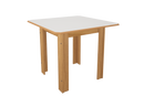 Conjunto de Mesa de Jantar 90x90cm Quadrada Lisboa com 4 Cadeiras Karla Indekes