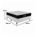 Cama Box Casal Airteh D45 (Colchão + Base) 138x188cm  Ortobom