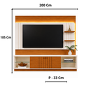 Home Para Tv até 60" Guaiba  2 Portas Com Led Mobler
