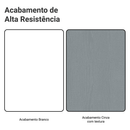 Rack Suspenso para TV até 80 Polegadas 218 cm 2 Portas Branco/Cinza Agata Madesa