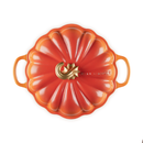 Panela Abóbora Le Creuset Halloween Signature Flamme Dorée com Pegador Dourado 3,7L 24cm