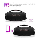 Caixa de Som Boombox Plus BBS-01-B 200W BT 30H IP66 USB AIWA