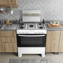 Fogão 5 Bocas Automático Mesa Inox Milão Plus Atlas