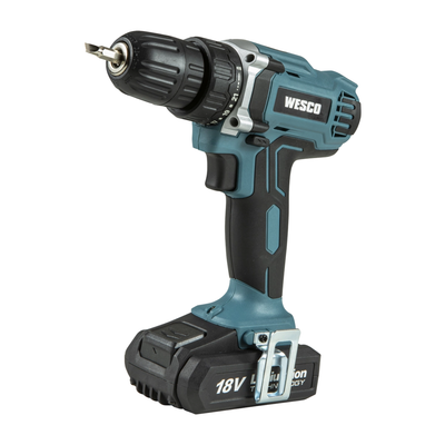 Parafusadeira Furadeira 18V 10mm Wesco com Bateria e Carregador