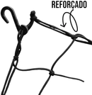 Elástico Rede Aranha P/ Capacetes e Carga Motos Bagageiro 35x35