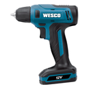 Parafusadeira Furadeira 12V 10mm Wesco a Bateria com Kit de Bits