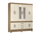 Guarda-Roupa Casal 10 Portas 3 Gavetas com Espelho Murano Demóbile