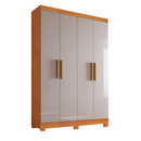 Guarda Roupa Solteiro 4 Portas 2 Gavetas Sergipe Bianchi