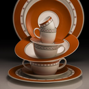 Conjunto com 6 Xícaras de Chá Porcelana Colline 250ml Strauss