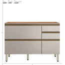 Balcão de Cozinha 1 Porta 4 Gaveta 120cm MDF Proença Demobile