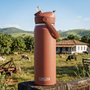 Garrafa Térmica CamelBak Thrive Flip Straw 740ml Inox 18/8 Prata