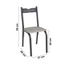 Conjunto de 2 Cadeiras Tubular Ciplafe