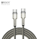 Cabo USB-C para USB-C Hrebos CB-351C 100W Turbo 1M