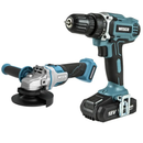 Kit Furadeira de Impacto + Esmerilhadeira Angular Brushless 18V Wesco