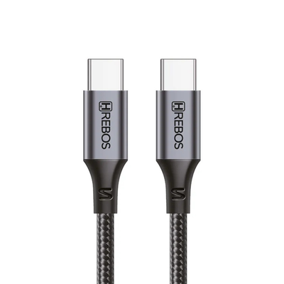 Cabo USB-C para USB-C Hrebos CB-362C 100W Turbo 1M