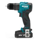 Furadeira de Impacto Brushless 18V 13mm Wesco com 2 Baterias e Maleta