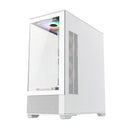 Gabinete Gamer Gamemax Vista AW Branco Mid Tower Com Vidro E Airflow