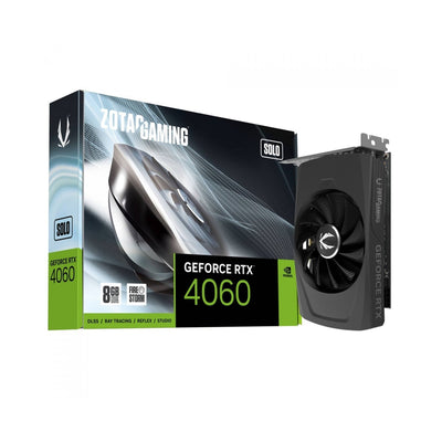 Placa de Vídeo Zotac GeForce RTX 4060 Gaming Solo 8GB GDDR6 – Compacta, Potente com Ray Tracing e DLSS
