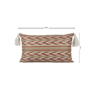 Almofada Linho 35X58 Ikat Terracota Tassel