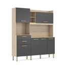 Cozinha Compacta 6 Portas 2 Gavetas Select Demóbile