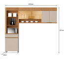 Cozinha Modulada 3 Peças 4 Portas 1 Gaveta Realeza Premium Nesher