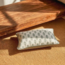 Almofada Linho 35X58 Estampa Dupla Face Verde Com Cordão