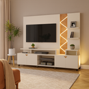Home para Tv até 55 Polegadas Impressão Ripada Cross  Lukaliam Móveis