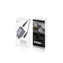Carregador Turbo Hrebos 20W USB-C CRG-232CC Cinza com Cabo Power Delivery