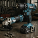 Kit Furadeira de Impacto + Esmerilhadeira Angular Brushless 18V Wesco