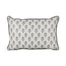 Almofada Linho 35X58 Estampa Dupla Face Verde Com Cordão