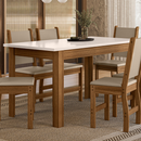 Mesa de Jantar Retangular 6 lugares 150 cm Bellagio Poliman