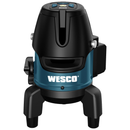 Nível a Laser Verde 5 Linhas Base Giratória 360° Wesco Profissional