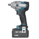 Chave de Impacto Brushless 1/2" 18V 350Nm Wesco com Bateria e Carregador
