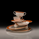 Conjunto com 6 Xícaras de Café Porcelana Colline 100ml Strauss